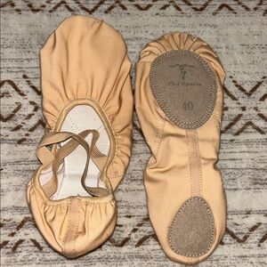 Tan Ballet Flats by